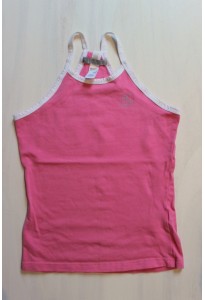 Tee-shirt rose à fines bretelles
